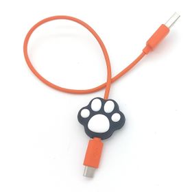 Spelt Kedi Patisi Kaplama Figür Şarj Kablosu Ucu Koruyucu