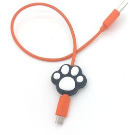 Spelt Kedi Patisi Kaplama Figür Şarj Kablosu Ucu Koruyucu