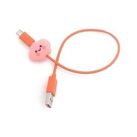 Spelt Pink Cloud Kaplama Figür Şarj Kablosu Ucu Koruyucu