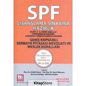 SPF Geniş Kapsamlı Sermaye Piyasası Mevzuatı ve Meslek Kuralları - Adalet Hazar av sezercan bektas Şenol Babuşcu Mahmut Ceylan