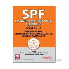 SPF Geniş Kapsamlı Sermaye Piyasası Mevzuatı ve Meslek Kuralları - Adalet Hazar av sezercan bektas Şenol Babuşcu Mahmut Ceylan