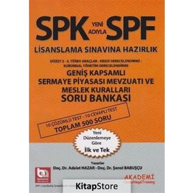 SPF Geniş Kapsamlı Sermaye Piyasası Mevzuatı ve Meslek Kuralları Soru Bankası - Adalet Hazar Şenol Babuşcu