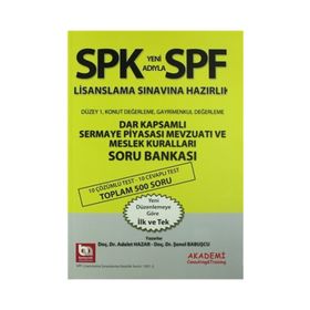 SPF Lisanslama Sınavına Hazırlık Dar Kapsamlı Sermaye Piyasası Mevzuatı ve Meslek Kuralları Soru Bankası - Adalet Hazar Şenol Babuşcu