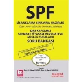 SPF Lisanslama Sınavına Hazırlık Dar Kapsamlı Sermaye Piyasası Mevzuatı ve Meslek Kuralları Soru Bankası - Adalet Hazar Şenol Babuşcu
