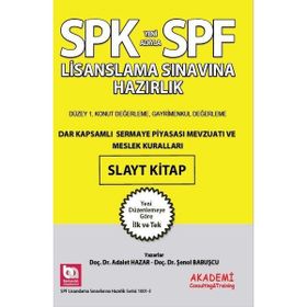 SPF Lisanslama Sınavına Hazırlık Dar Kapsamlı Sermaye Piyasası Mevzuatı ve Meslek Kuralları Soru Bankası - Adalet Hazar Şenol Babuşcu