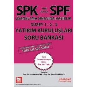 SPF Lisanslama Sınavına Hazırlık Düzey 1-2-3 Türev Yatırım Kuruluşları Soru Bankası - Adalet Hazar Şenol Babuşcu