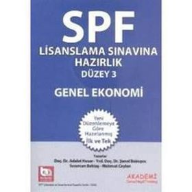 SPF Lisanslama Sınavına Hazırlık Düzey 3 - Genel Ekonomi - Adalet Hazar Şenol Babuşcu av sezercan bektas Mahmut Ceylan