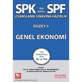 SPF Lisanslama Sınavına Hazırlık Düzey 3 - Genel Ekonomi - Adalet Hazar Şenol Babuşcu av sezercan bektas Mahmut Ceylan