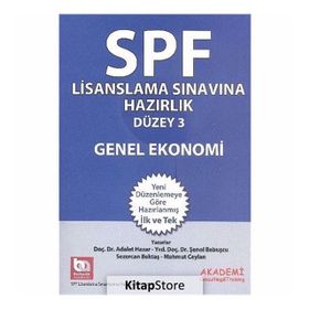 SPF Lisanslama Sınavına Hazırlık Düzey 3 - Genel Ekonomi - Adalet Hazar Şenol Babuşcu av sezercan bektas Mahmut Ceylan