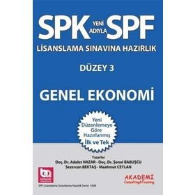 SPF Lisanslama Sınavına Hazırlık Düzey 3 - Genel Ekonomi - Adalet Hazar Şenol Babuşcu av sezercan bektas Mahmut Ceylan