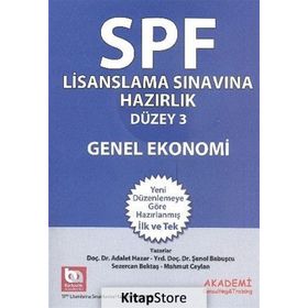 SPF Lisanslama Sınavına Hazırlık Düzey 3 - Genel Ekonomi - Adalet Hazar Şenol Babuşcu av sezercan bektas Mahmut Ceylan