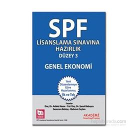 SPF Lisanslama Sınavına Hazırlık Düzey 3 - Genel Ekonomi - Adalet Hazar Şenol Babuşcu av sezercan bektas Mahmut Ceylan