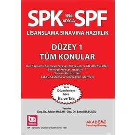 SPF Lisanslama Sınavlarına Hazırlık Düzey 1 Tüm Konular - Adalet Hazar Şenol Babuşcu Mahmut Ceylan av sezercan bektas