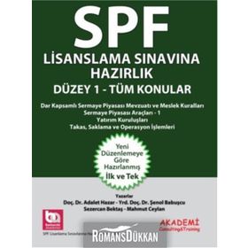 SPF Lisanslama Sınavlarına Hazırlık Düzey 1 Tüm Konular - Adalet Hazar Şenol Babuşcu Mahmut Ceylan av sezercan bektas