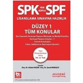 SPF Lisanslama Sınavlarına Hazırlık Düzey 1 Tüm Konular - Adalet Hazar Şenol Babuşcu Mahmut Ceylan av sezercan bektas