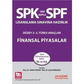 SPF Lisanslama Sınavlarına Hazırlık Düzey 2-3 Finansal Piyasalar - Şenol Babuşcu av sezercan bektas Mahmut Ceylan Adalet Hazar