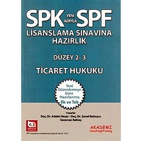 Spf Lisanslama Sınavlarına Hazırlık- Düzey 2 ve 3 - Ticaret Hukuku - Adalet Hazar