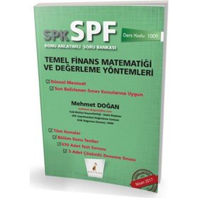 SPF Lisaslama Sınavlarına Hazırlık Düzey 3 Temel Finans Matematiği ve Değerleme Yönt. Soru Bankası - Adalet Hazar Şenol Babuşcu