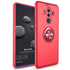 Spia Huawei P9 Lite 2017 Huawei P10 Lite Huawei Mate 10 Lite Huawei Mate 10 Pro Huawei P20 Lite Huawei Y7 2018 Huawei Mate 20 Lite Huawei Mate 20 Pro Huawei P20 Pro Kırmızı Yüzüklü Lüx Silikon Kılıf