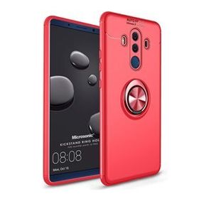 Spia Huawei P9 Lite 2017 Huawei P10 Lite Huawei Mate 10 Lite Huawei Mate 10 Pro Huawei P20 Lite Huawei Y7 2018 Huawei Mate 20 Lite Huawei Mate 20 Pro Huawei P20 Pro Kırmızı Yüzüklü Lüx Silikon Kılıf