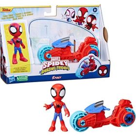 Spider F6777-F7459 And Hıs Amazıng Frıends Motorsiklet ve Figür Spidey