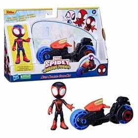 Spider F6777-F7460 Spider and His Amazing Friends Miles Morales Motorsiklet ve Figür