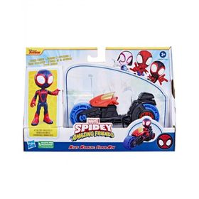 Spider F6777-F7460 Spider and His Amazing Friends Miles Morales Motorsiklet ve Figür