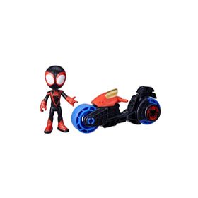 Spider F6777-F7460 Spider and His Amazing Friends Miles Morales Motorsiklet ve Figür