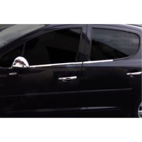 Spider Peugeot 207 2006-2013 4 Parça Paslanmaz Çelik Cam Çıtası
