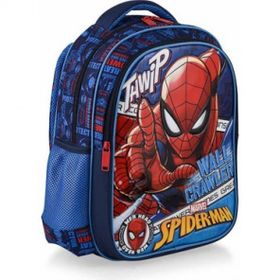 Spiderman OTTO-48097 Su Geçirmez Renkli Loft Wallcrawler İlkokul Çantası