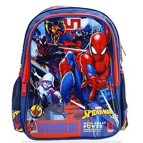 Spiderman OTTO-48121 Su Geçirmez Renkli Hawk Wonder İlkokul Çantası
