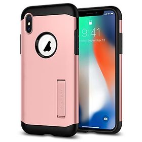 Spigen 057CS22139 Apple iPhone X Slim Armor Rose Gold Kılıf