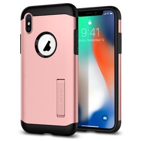 Spigen 057CS22139 Apple iPhone X Slim Armor Rose Gold Kılıf
