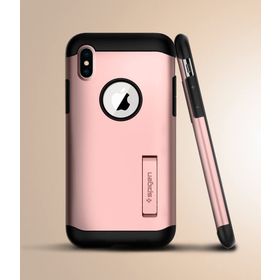 Spigen 057CS22139 Apple iPhone X Slim Armor Rose Gold Kılıf