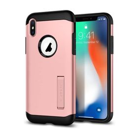 Spigen 057CS22139 Apple iPhone X Slim Armor Rose Gold Kılıf
