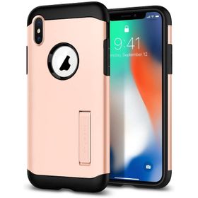 Spigen 057CS22140 Apple iPhone X Slim Armor Blush Gold Kılıf