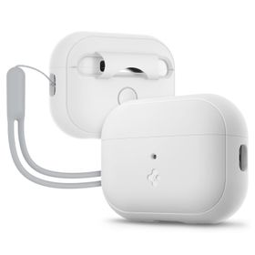 Spigen ACS05811 Apple AirPods Pro 2. Nesil Kılıf Fit White + Strap Gray