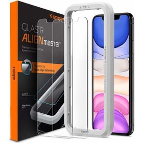 Spigen AGL00101 iPhone 11-XR Align Master Glass TR 2 Adet Cam Ekran Koruyucu