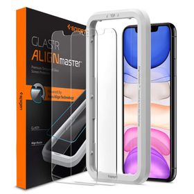 Spigen AGL00101 iPhone 11-XR Align Master Glass TR 2 Adet Cam Ekran Koruyucu