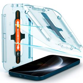 Spigen AGL01791 Kolay Kurulum GLAS.TR EZ Fit 2 Adet Apple iPhone 12 Pro Max Cam Ekran Koruyucu