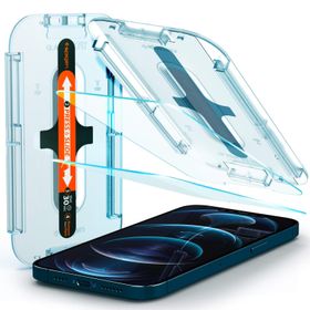 Spigen AGL01791 Kolay Kurulum GLAS.TR EZ Fit 2 Adet Apple iPhone 12 Pro Max Cam Ekran Koruyucu