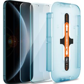 Spigen AGL01791 Kolay Kurulum GLAS.TR EZ Fit 2 Adet Apple iPhone 12 Pro Max Cam Ekran Koruyucu