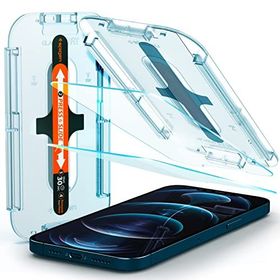 Spigen AGL01791 Kolay Kurulum GLAS.TR EZ Fit 2 Adet Apple iPhone 12 Pro Max Cam Ekran Koruyucu