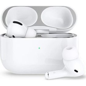 Spigen ASD01137 Apple Air Pods Pro Uyumlu Kapak İçi Kir Toz Önleyici Shine Shield 2 Adet Metal Silver Kılıf