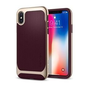 Spigen iPhone X Neo Hybrid Burgundy Kılıf