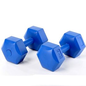 Spin 2 X 8 Kg Plastik Köşeli Mavi Dambıl