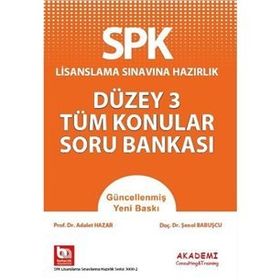 SPK Düzey 3 Tüm Konular Soru Bankası