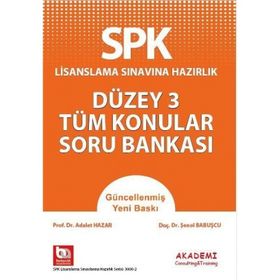 SPK Düzey 3 Tüm Konular Soru Bankası