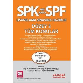 SPK Lisanslama Sınavına Hazırlık Düzey 3 Tüm Konular - Adalet Hazar