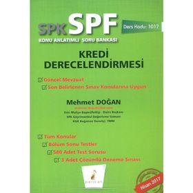 SPK SPF Kredi Derecelendirmesi Konu Anlatımlı Soru Bankası-Pelikan Yayınları